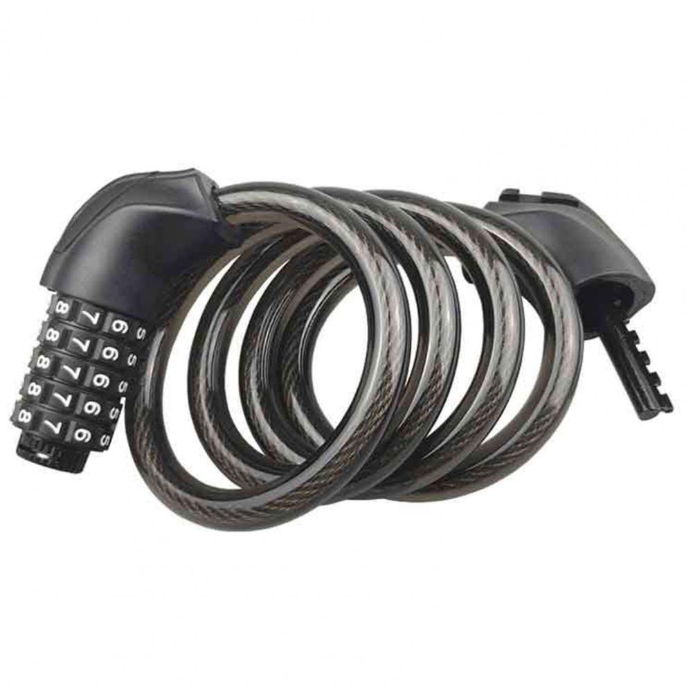 bike lock bicycle anti-theft lock universal protection lock 5-digit code lock with bicycle light anti-theft bicycle chain