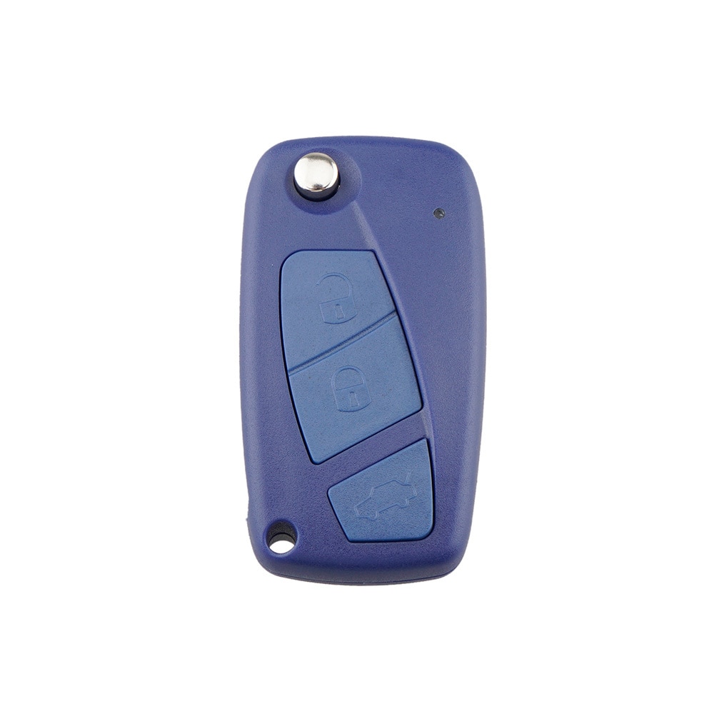 neue 3 taste 3 BTN forFIAT 3 taste Punto Ducato Stilo Panda Flip Folding Remote-Car Key Shell Fall abdeckung SIP22 klinge: blue