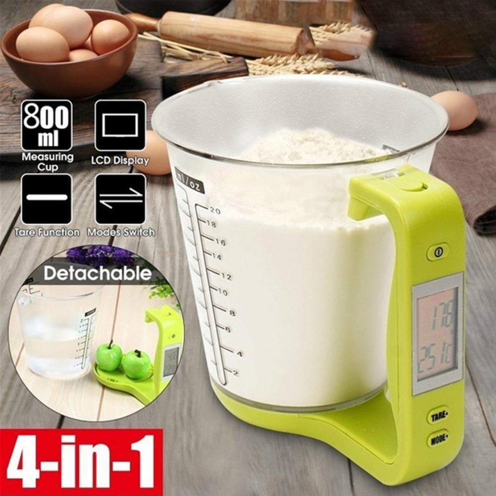 1000g Electronic Digital Kitchen Weight Scale Flour Water Measurement Cup with LCD Display Baking Supplies