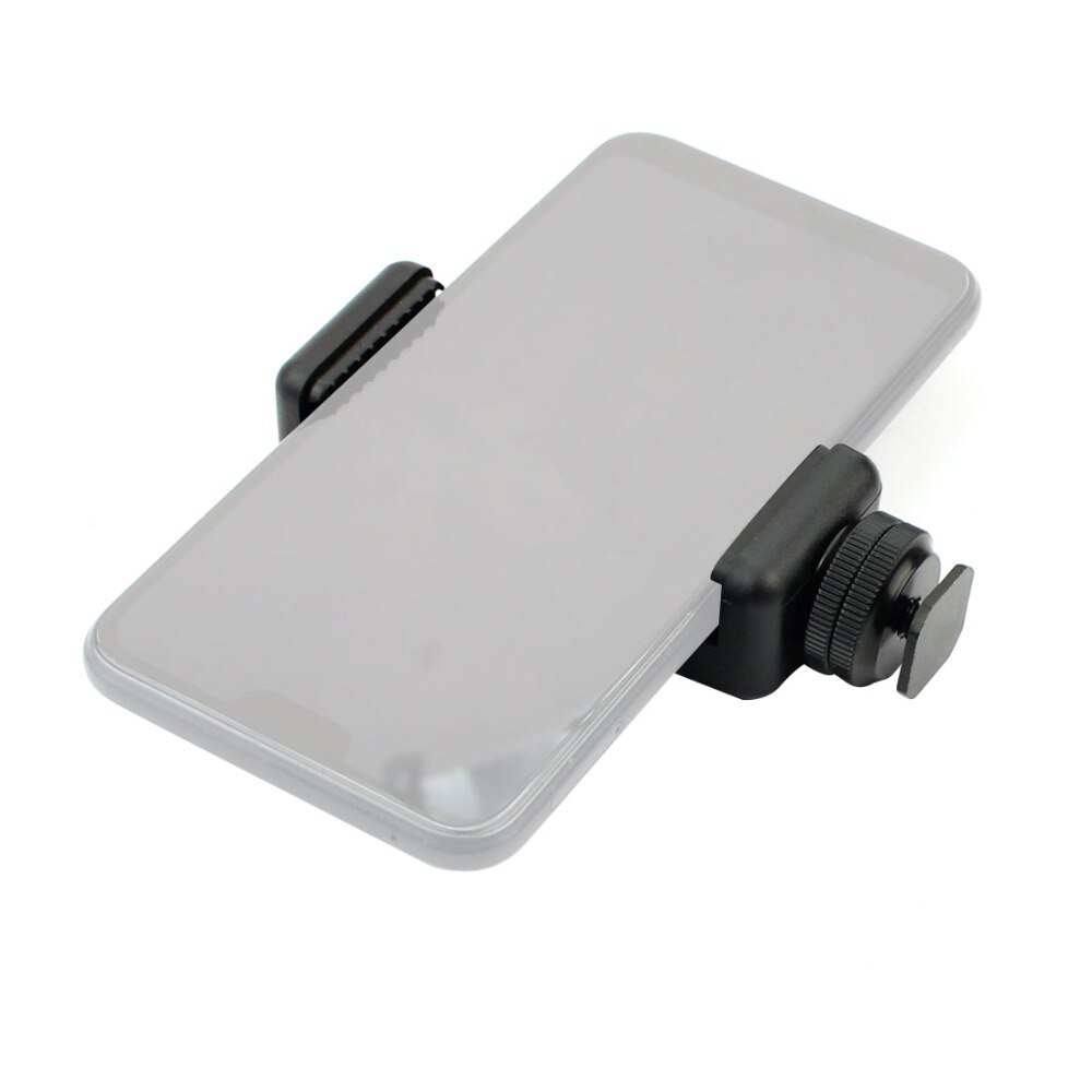 Tornillo de montaje para trípode de 1/4 pulgadas, adaptador de zapata para Flash con soporte para móvil, Clip para teléfono móvil, piezas de fotografía