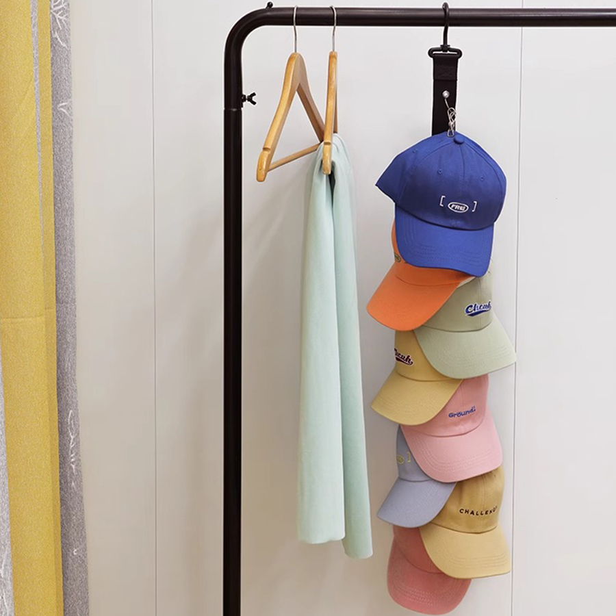 Hat Hooks Hanging with Hook with Metal Clips Hat Collections Caps Rack Hat Golf Caps Baseball Caps Home Organization Door Hooks