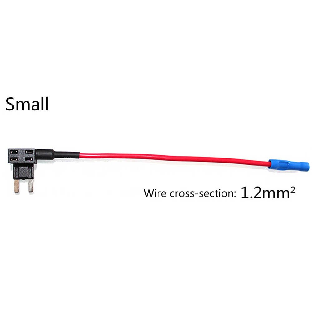 Portafusibles de cuchilla para coche, aparato eléctrico de circuito a adicional, fusibles cerdito, macho (MINI/pequeño/mediano), 1 ud.: SMALL
