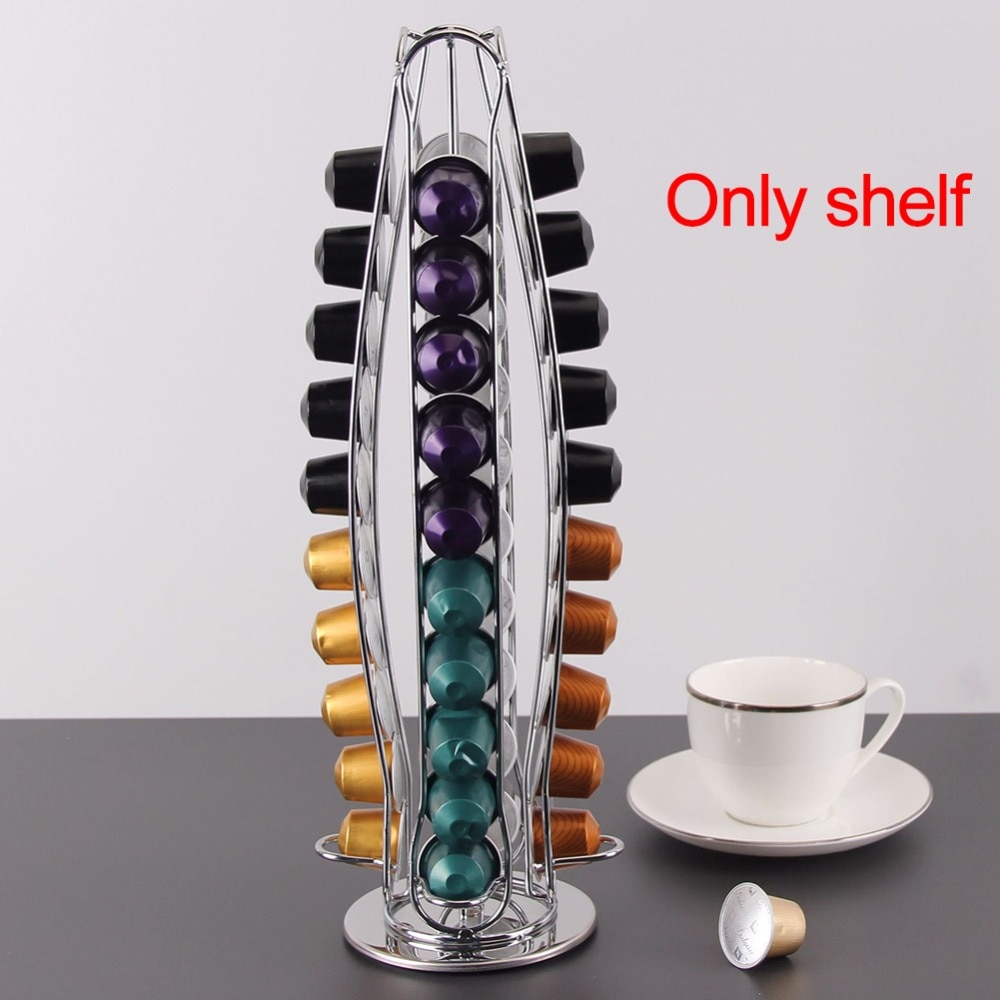Nespresso kaffekapselhållare roterande ställ kaffekapselställ nespresso kapslar förvaringshylla organisationshållare