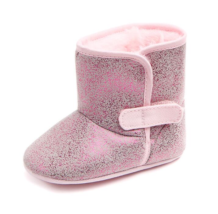 Ouro bling inverno do bebê meninos meninas sapatos rússia inverno crianças quentes sapatos de pele do falso meninas botas de couro do bebê menino