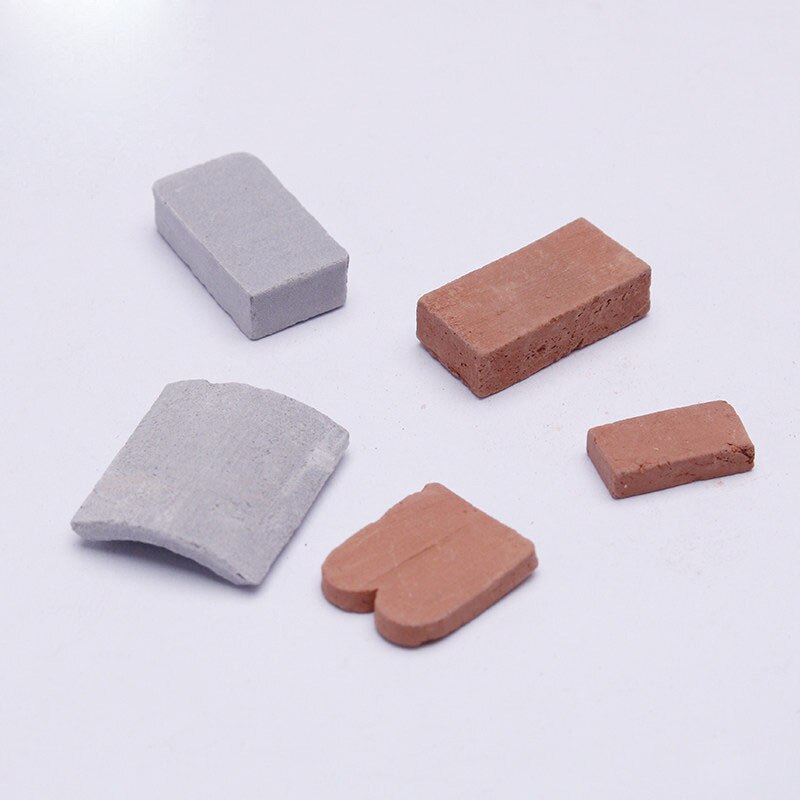 35/40/50/60/70PCS1/16Children's minibrick micro landscape buildingmodel handmade DIYsand table simulation building small house