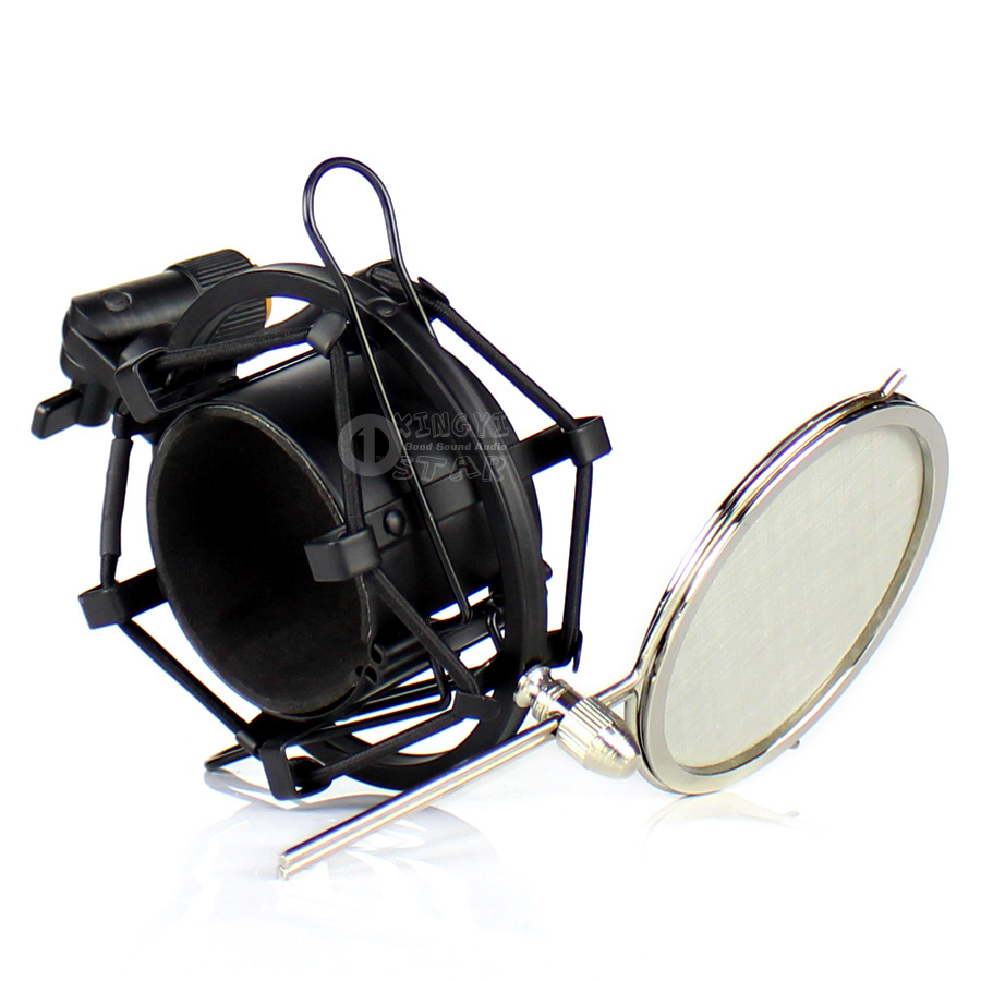 Metalen Shcok Mount Stand Studio Microfoon Spider Shcokmount Mic Isolatie Shield Voor SAMSON C01u pro CL8 VR88 MTR 231 101 201