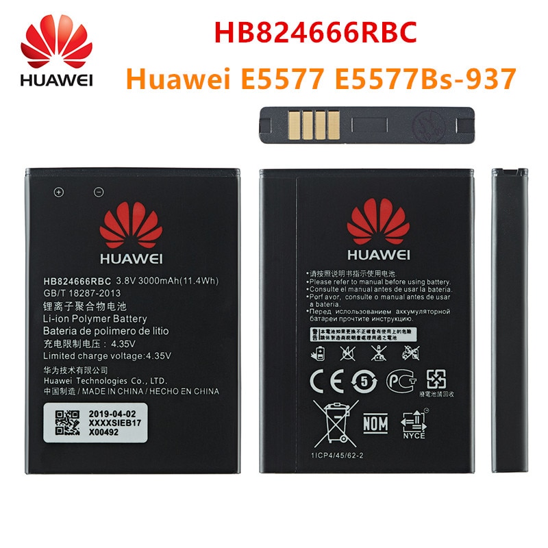 100% Orginal HB824666RBC battery 3000mAh For Huawei Huawei E5577 E5577Bs-937 Mobile phone HB824666RBC