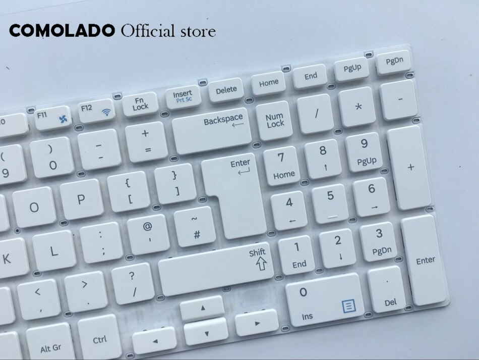 Reino Unido teclado del ordenador portátil para Samsung 370R5E NP370R5E NP370R5V 510R5E NP510R5E 450R5E 450R5V NP450R5E NP450R5V blanco y negro del Reino Unido