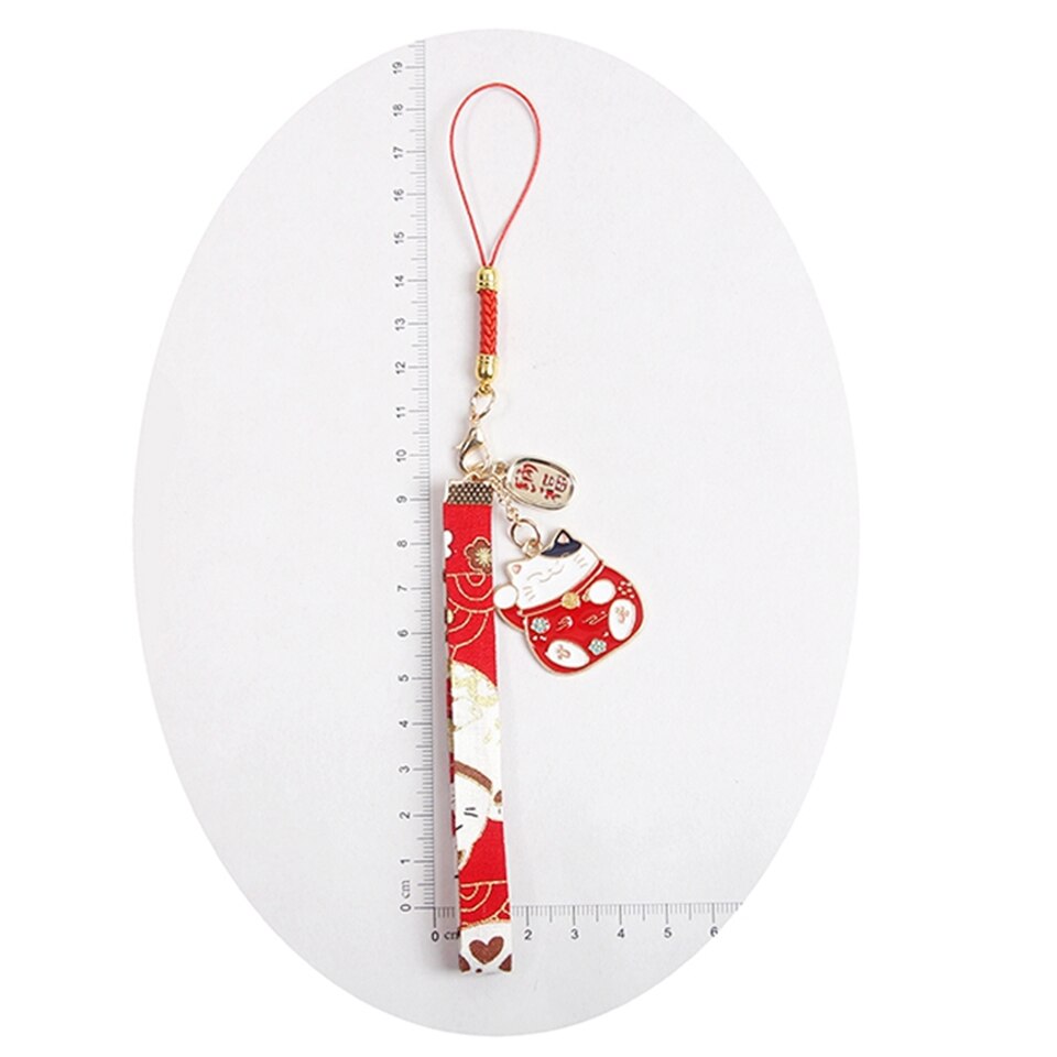 Japanese Smart phone Strap Lanyards for iPhone Samsung Keys Decoration Daisy Tassel Cat Mobile Phone Strap Rope Phone Charm