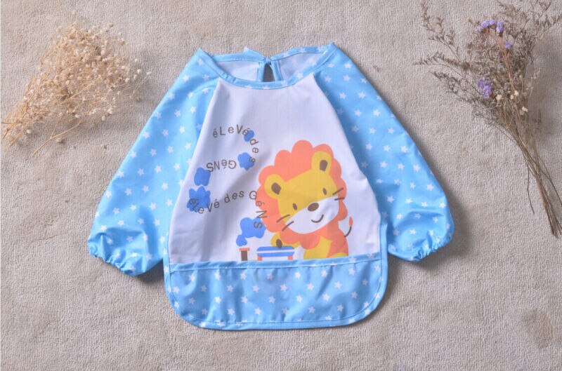 À manches longues bébé enfants filles garçons bavoirs bavoir tablier étanche Art Smock alimentation enfant en bas âge enfants