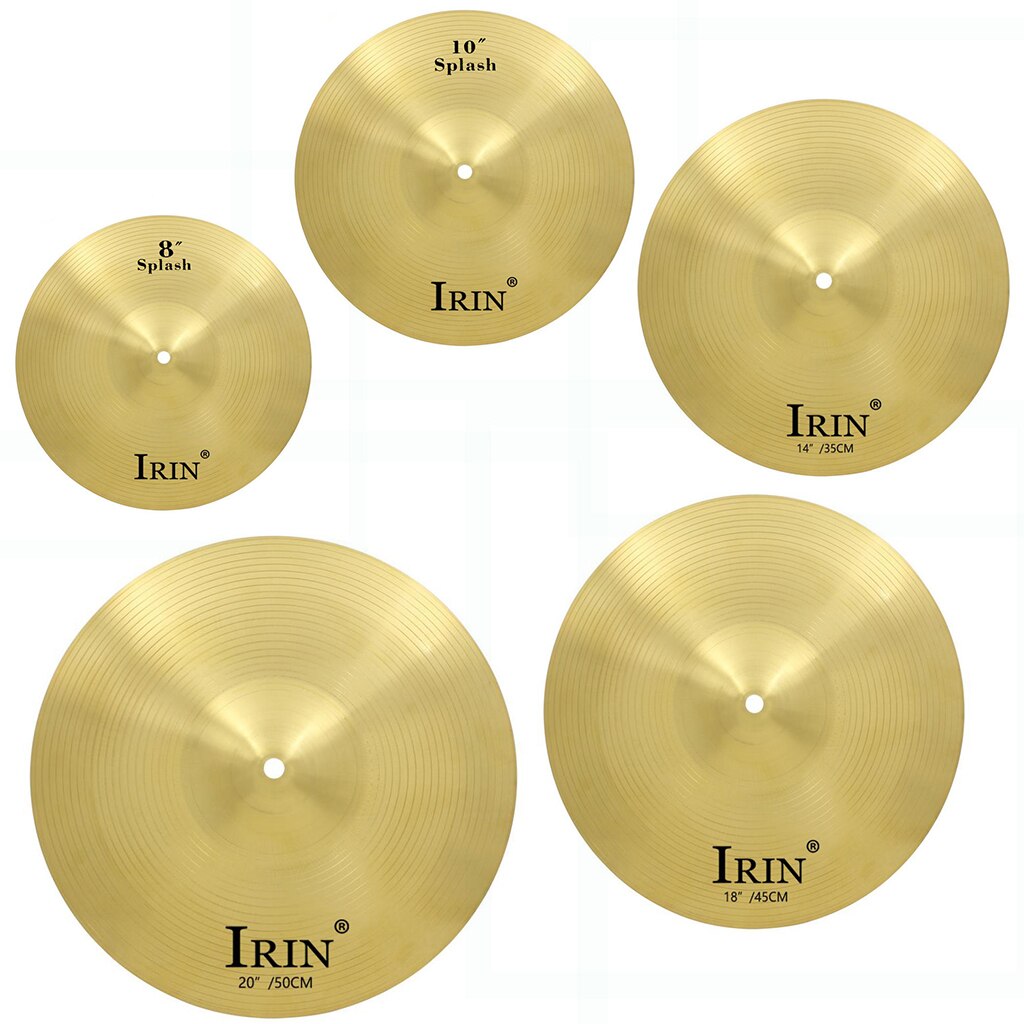 Exquisite Drum Set Cymbals Splash/Crash/Hi Hat for Drummer Beginners