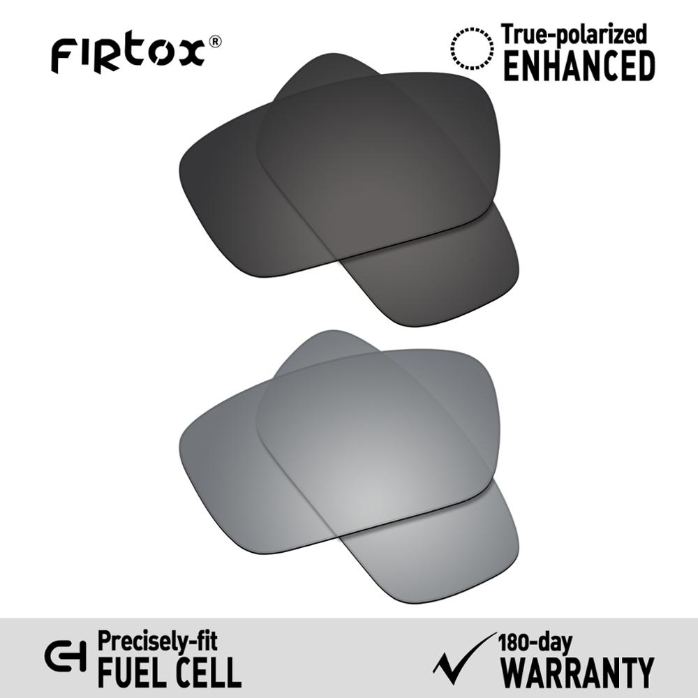 Firtox True UV400 Polarized Lenses Replacement for-Oakley Fuel cell OO9096 Sunglasses (Compatiable Lens Only) - Multiple Colors: Black-Titanium