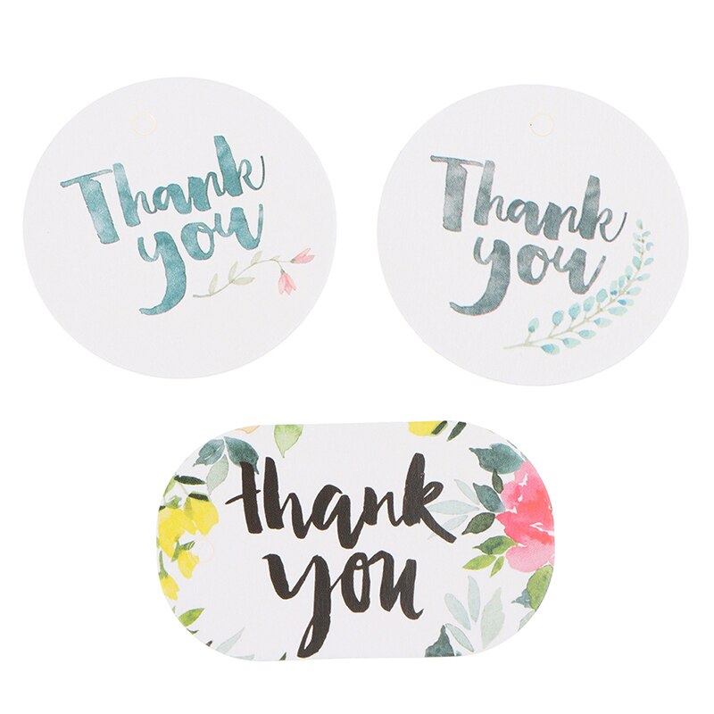 ¡Novedad! 50 Uds. Etiquetas de papel para colgar DIY gracias por las etiquetas del paquete etiquetas galletas recuerdos de boda