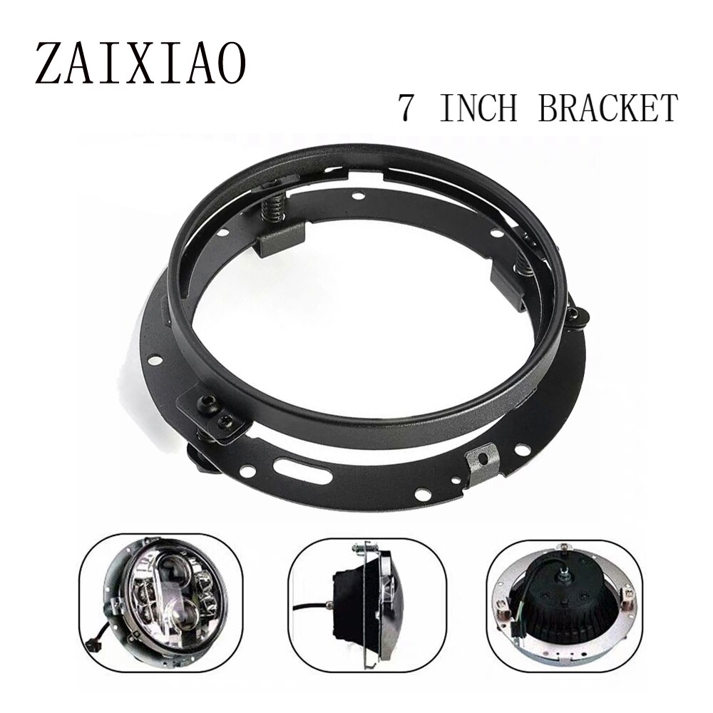 Anillo de soporte de montaje redondo de 7 pulgadas para faro delantero LED, accesorios de motocicleta para suzuki samurai, Jeep JK