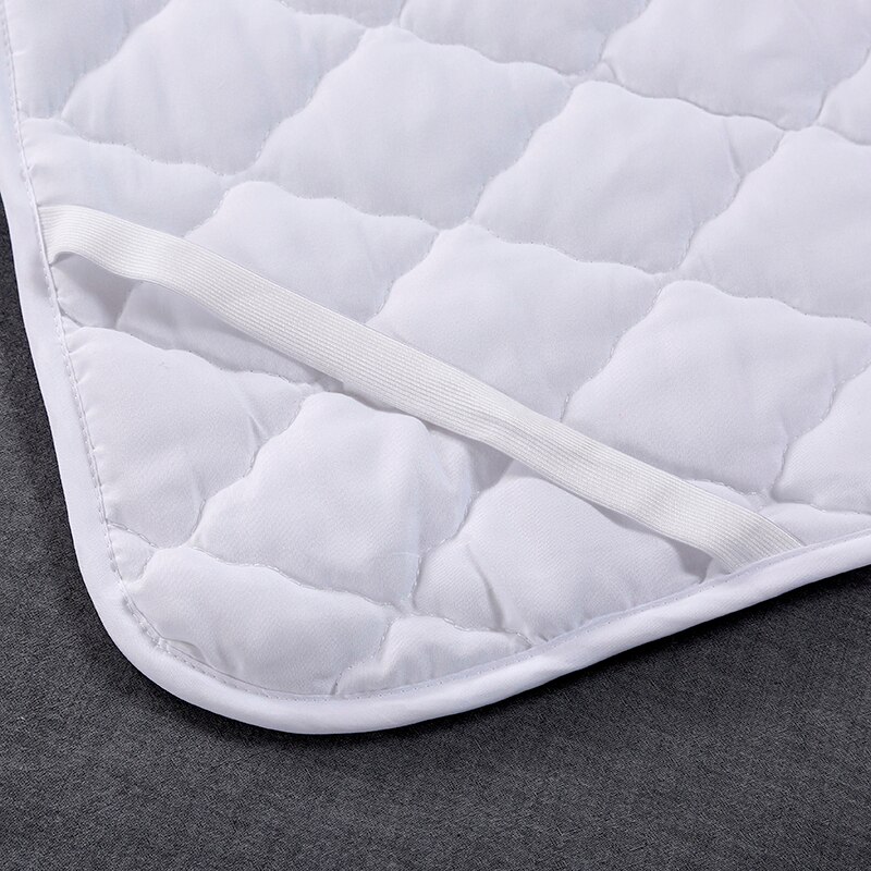 Skridsikker madras top fire hjørne elastisk bælte fix anti dirty madras beskytter hvid quiltet madras betræk til hotel