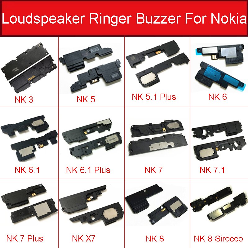Laut Lautsprecher Klingelton Für Nokia 9 3 4,2 5 6 7 5,1 6,1 7,1 Plus 8 sirocco X5 X6 X7 x71 LouderSpeaker Sommer biegen Kabel Ersatz
