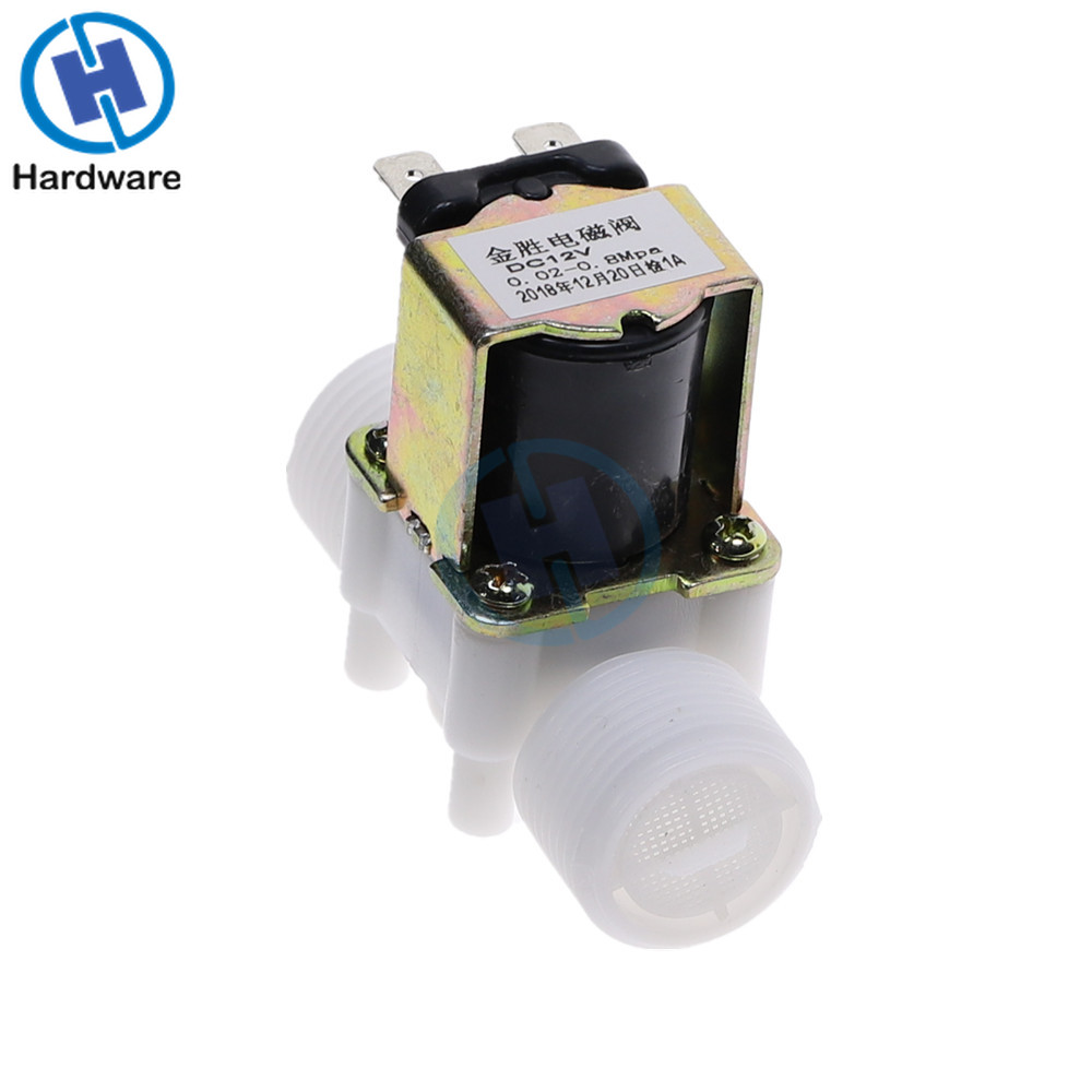 Válvula Solenoide eléctrica de rosca macho PP G3/4 ", dispositivo desviador de Control de agua N/C DC 12V