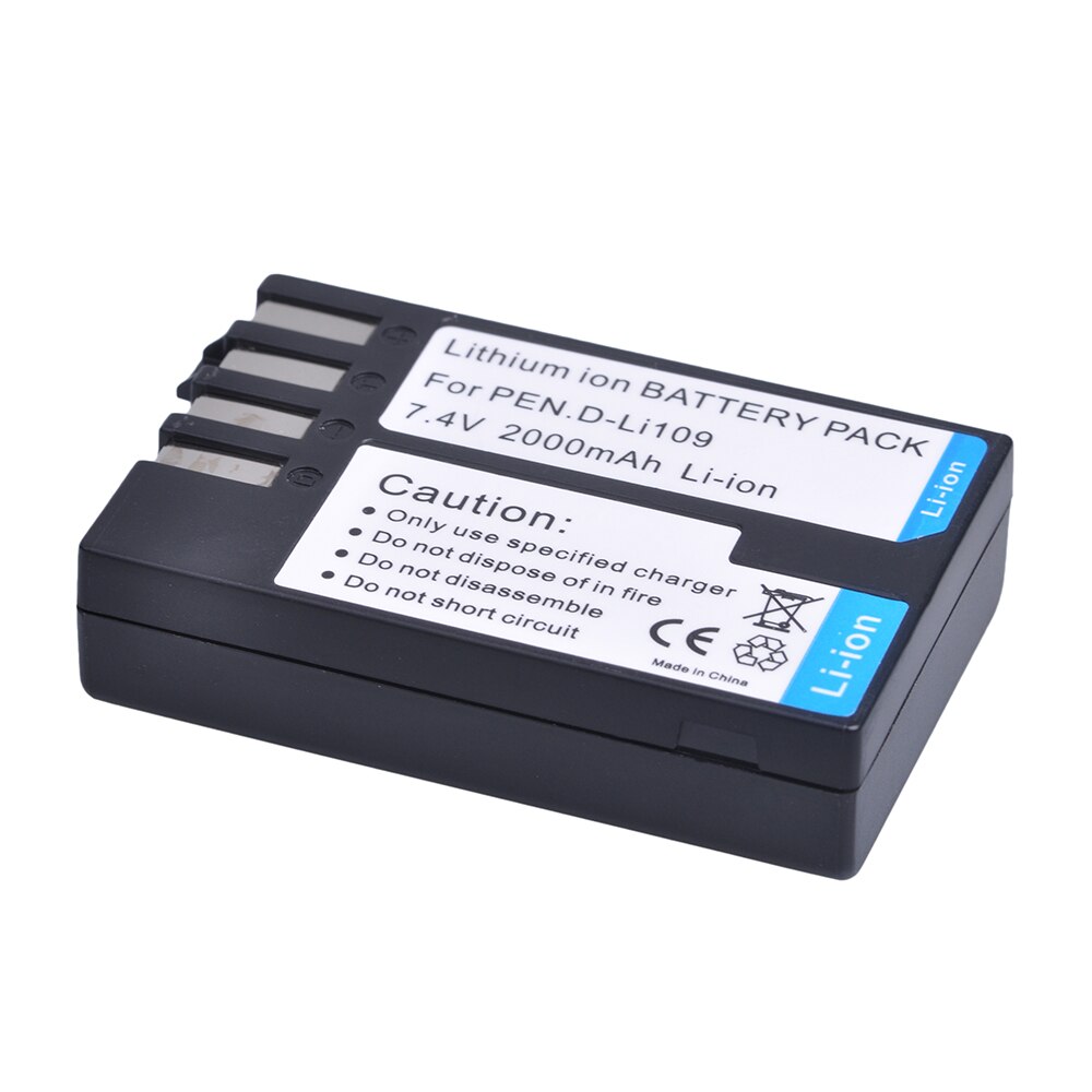 D-Li109 Battery for Pentax D Li109 , Pentax K-R K-30 K-50 K-70 K-500 K-S1 K-S2 KP KR K2 K30 K50 K70 K500 KS1 KS2 Camera: 1 x Battery