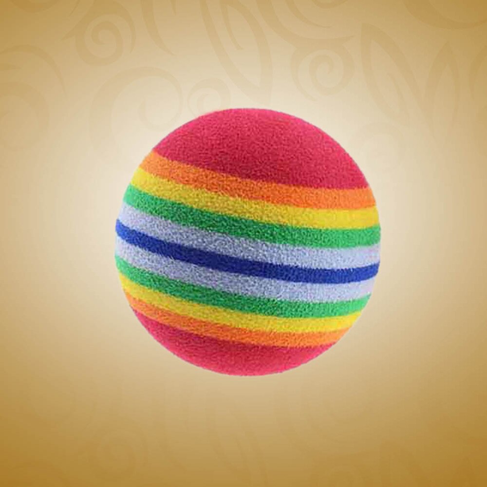 8 stücke 42mm Regenbogen EVA Schaum Ball Golf Praxis drinnen-Ausbildung Hilfe Weiche Golf Ausbildung Ball (Bunte)