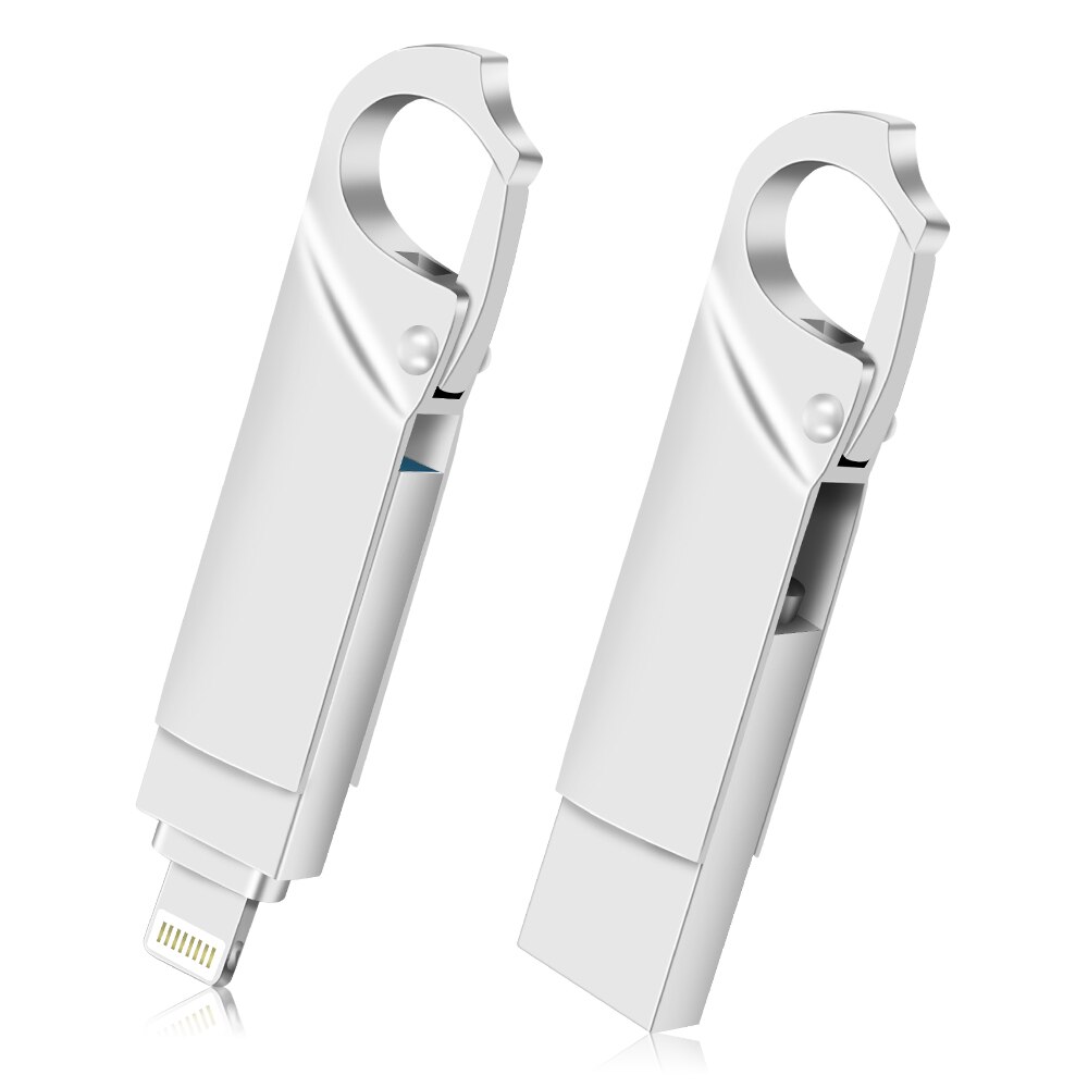 IOS Flash Drive 128GB for iphone iPad Photostick USB 2.0 Pen Drive TYPE-C Pendrive 64GB 32GB 256GB USB C Flash USB