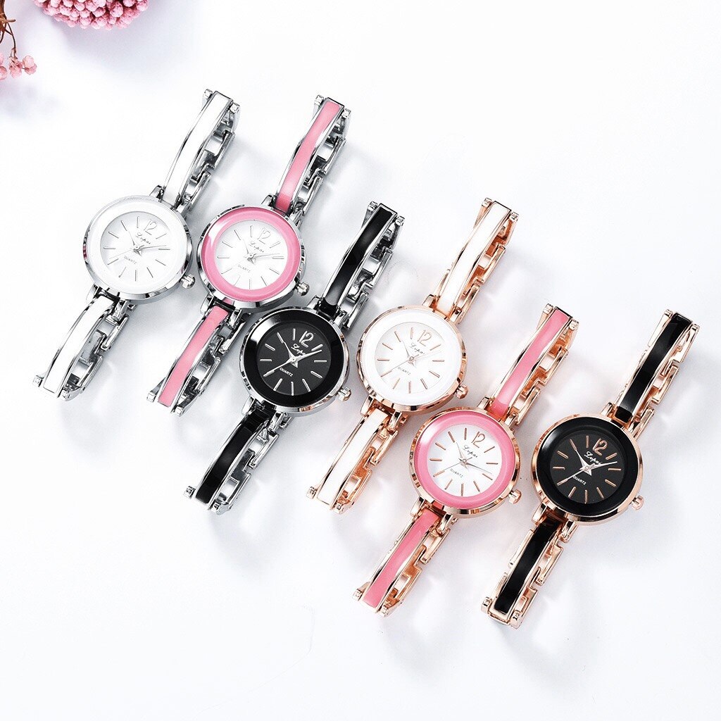 Eenvoud Casual Quartz Horloge Vrouwelijke Klok Vrouwen Armband Horloges Luxe Rose Gold Horloges Dames