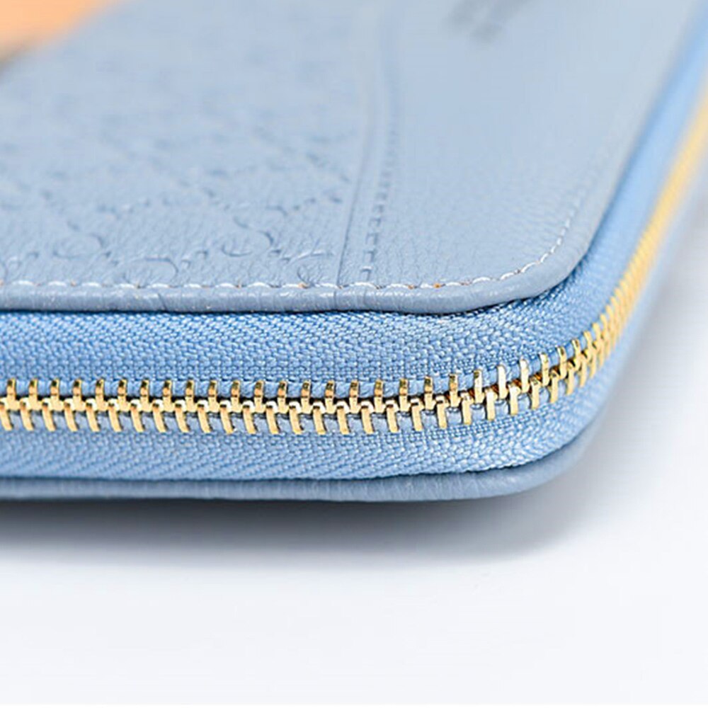 Style Zipper Women Wallet Long Clutch Bag Korean Version Small Double Wallet Standard Wallets Women PU Leather