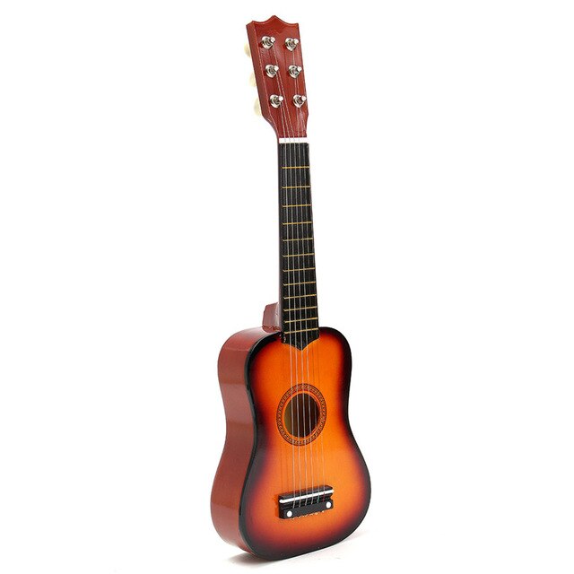 21" Ukulele Basswood Acoustic Nylon 6 Strings Ukulele Bass Guitar Musical Instrument for beginners or Basic players: YELLOW