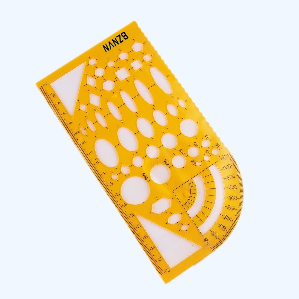 Multifunction Plastic Ruler Office Transparent Sim... – Grandado