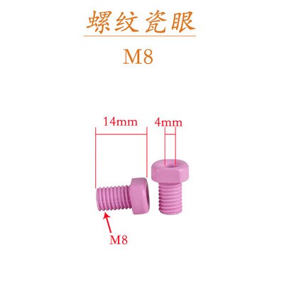 Hul gevindskæring dyse  m8 m 12 m 14 m 16 m 18 m 20 m 24 for aluminiumoxidkeramik skrue med gevind porcelæn øje: M8
