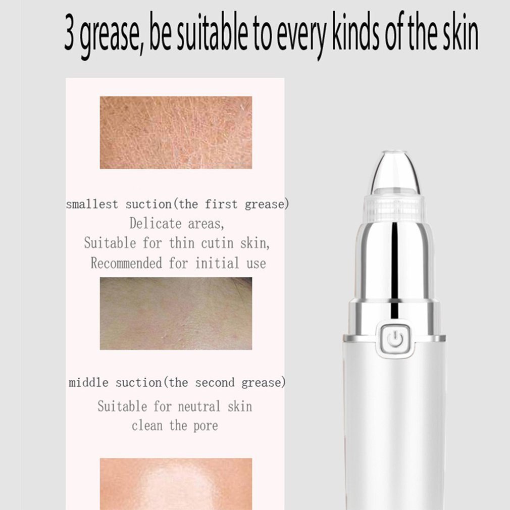 Portable Electric Blackhead Suction Beauty Tool Blackhead Removal Cleansing Instrument Facial Beauty Pen