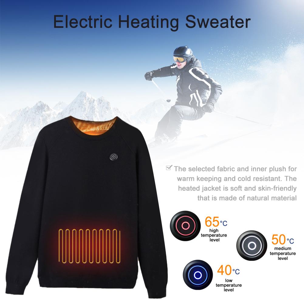 Intelligente Verwarming Trui Usb Elektrische Sweatshirt Warm Koolstofvezel Zacht En Huidvriendelijk Verwarming Jas Voor Mannen En Vrouwen