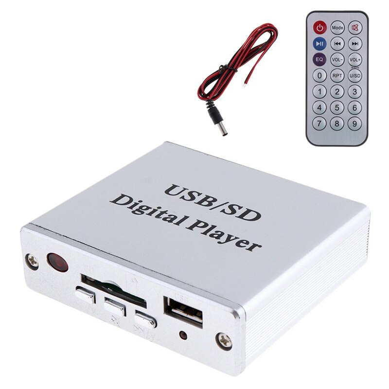 Dc 12V Digitale Auto Eindversterker Mp3 O Player Reader 3-Elektronische Toetsenbord Control Ondersteuning Usb sd Mmc-kaart Met Rem