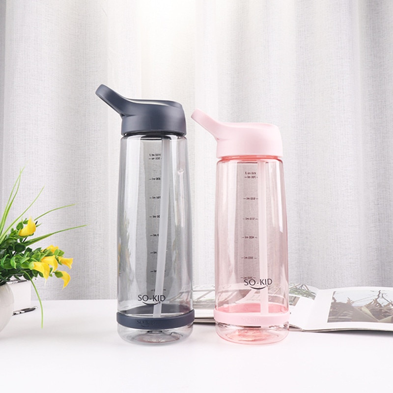 1000ml Water Bottle With Straw Portable Sports Shaker Gym Bottles My Drink Cute Water Bottle Kids Baby Waterbottle Drinkware