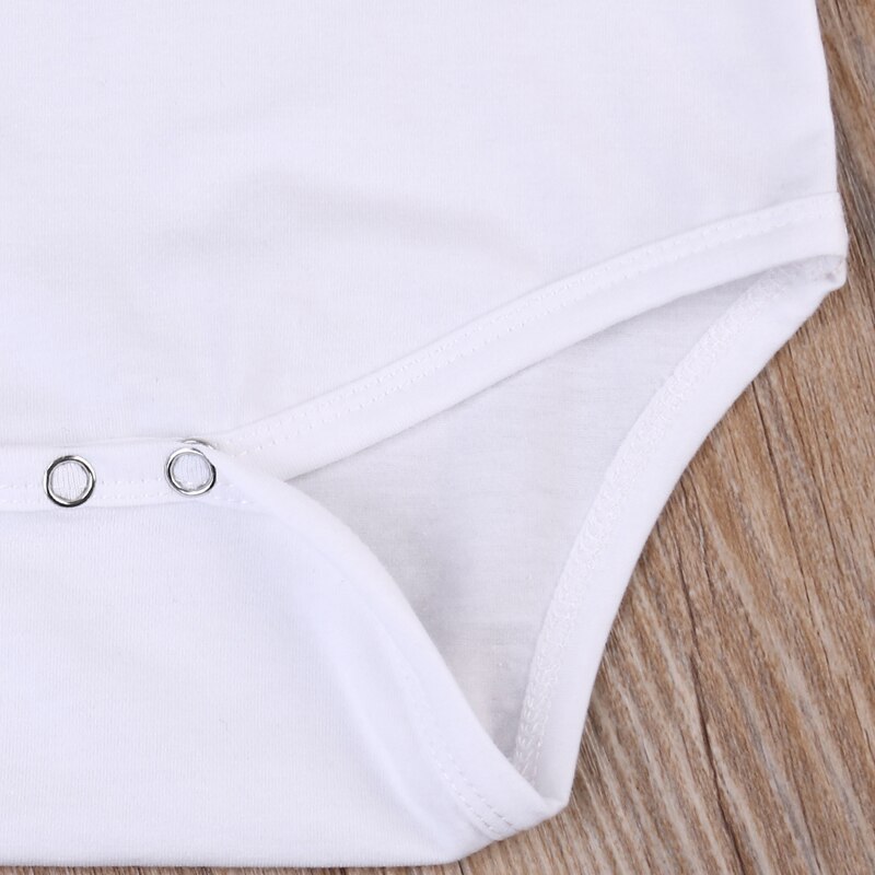 Newborn Toddler Baby Boys Girls Casual Short Sleeve O-Neck Animal Cartoon Print White Romper Jumpsuit Playsuit Outfit 0-18M