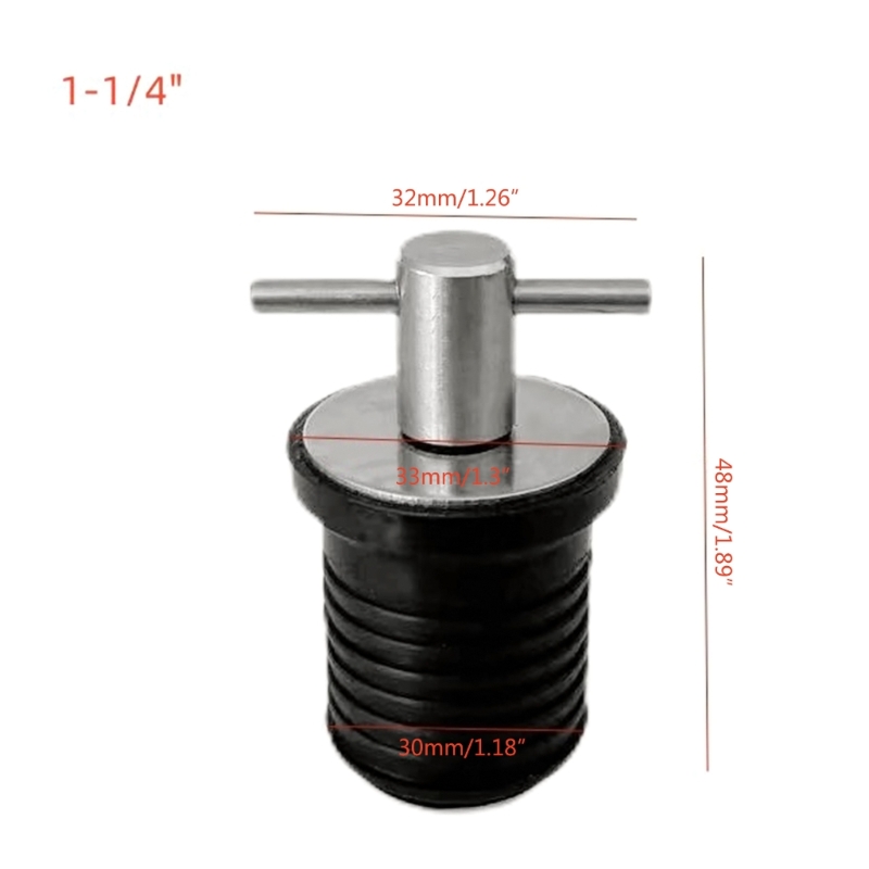 Tapón drenaje 1 "/1-1/4", tapones drenaje y latón para casco barcos, Livewell