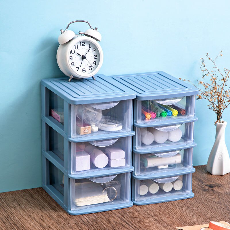 Drawer Organizer Desktop Storage Box Office Finishing Dormitory Stationery Storage Cabinet Makeup Cosmetics Sundries Organizer