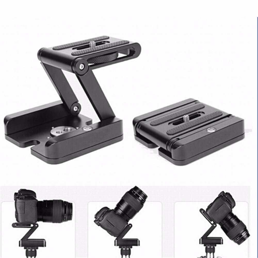 Pieghevole tipo z supporto del basamento kit flex tilt testa pan testa a sfera treppiedi professionale pieghevole desktop compat