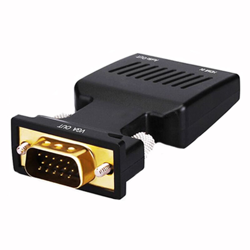 BKSCY VGA Naar HDMI Kabel Converter met Audio Adapter VGA Male Naar HDMI Vrouwelijke Kabels 1080P voor HDTV Monitor projector PC PS3