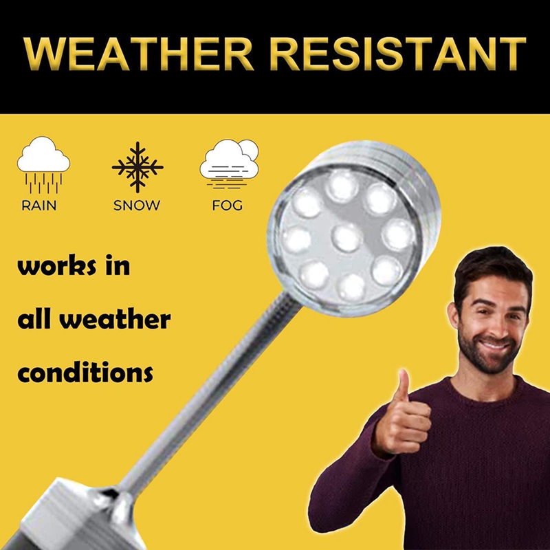 Grill Verlichting Voor Bbq, Outdoor Magnetische Grill Licht 360 Graden Flexibele Zwanenhals, Magnetische Base Led Barbecue Licht