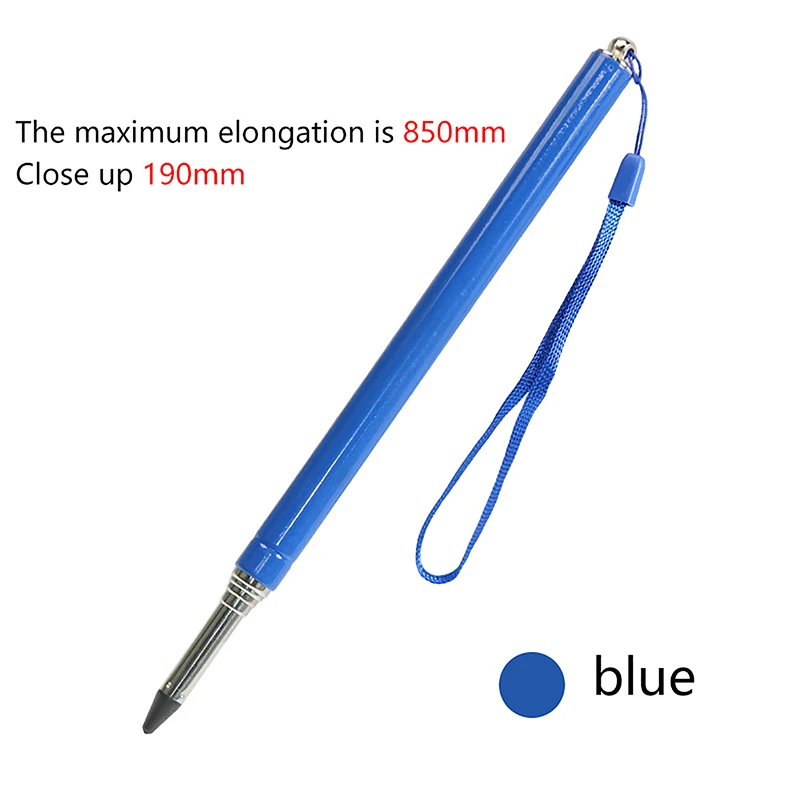 1pc sisäänvedettävä osoitinkeppi luokkahuoneesitys pidennettävä esittäjää varten kädessä pidettävä teleskooppinen opetustaulu liitutaulu: Keltainen