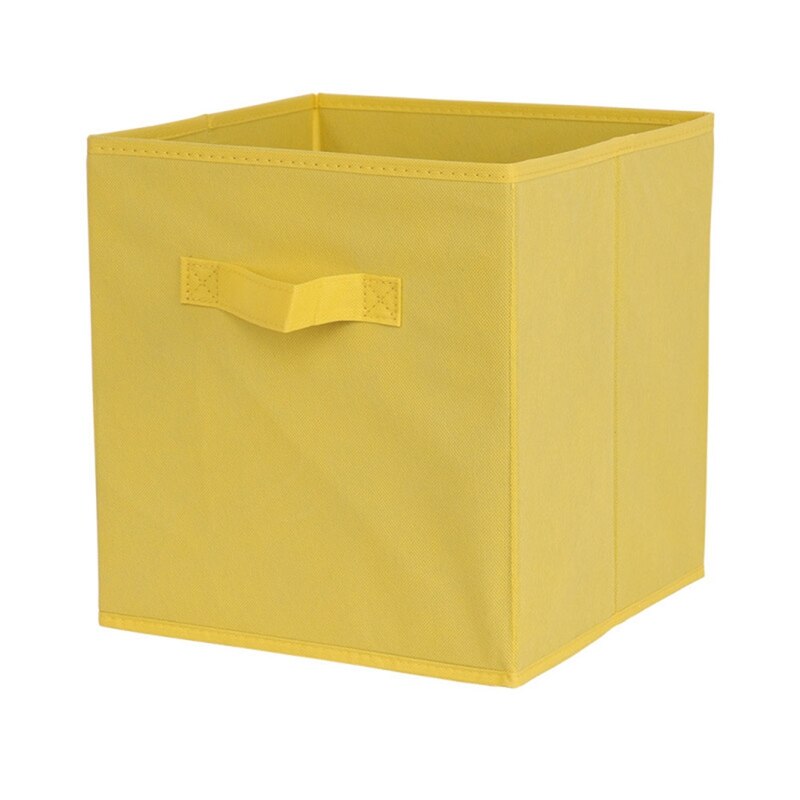 Foldable Fabric Storage box Cube Bins Cloth Organizer storage Baskets Folding Nursery Closet Drawer Features Dual Handles