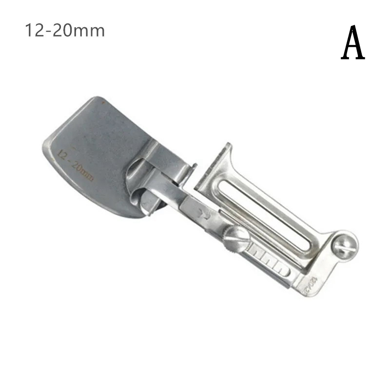 Prensatelas para máquina de coser Industrial, rodillo de dobladillo ajustable, prensador de carpeta, accesorios para máquina de coser doméstica de coche plano: Gris claro