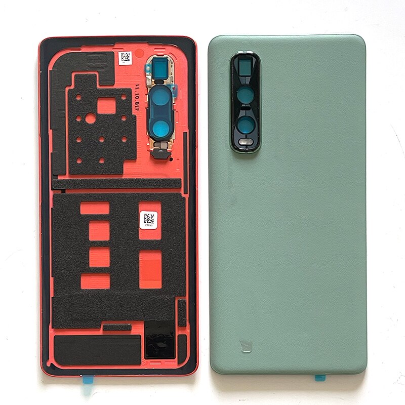 6.7 ''Original Für Oppo Finden X2 Profi Batterie Abdeckung Batterie Gehäbenutzen Für Finden X2 Profi CPH2025 PDEM30 Zurück Abdeckung + Carame Rahmen Aufkleber