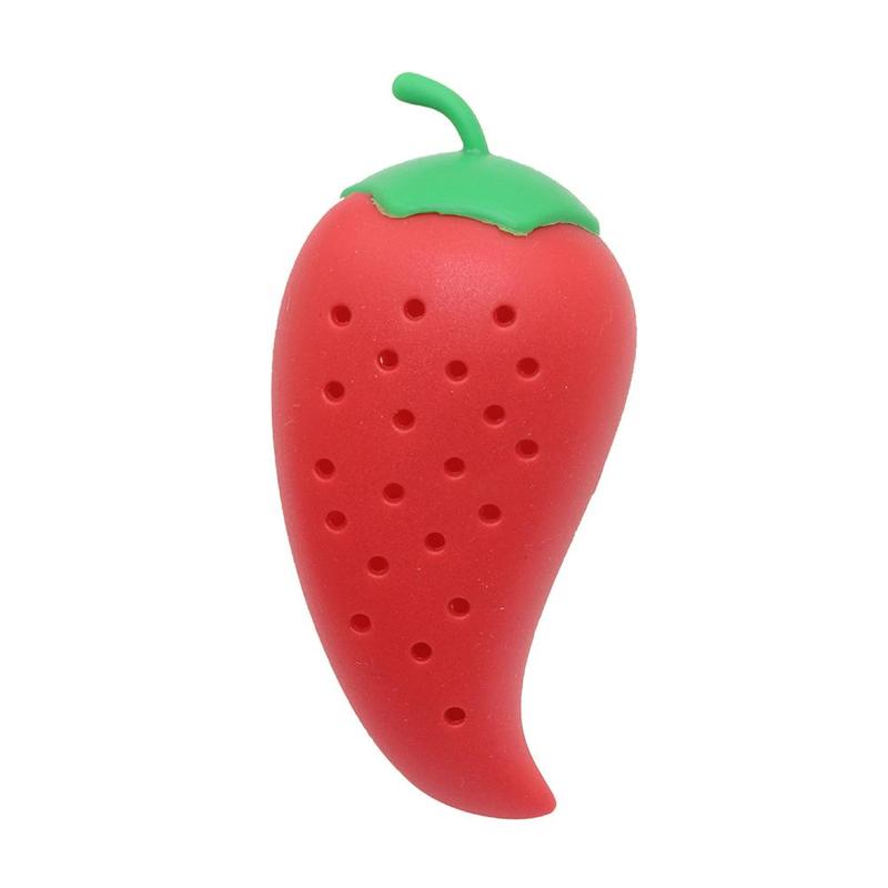 Chili form kryddfilter gryta och soppa silikon kryddpåse praktiska köksredskap matlagningsredskap: Default Title