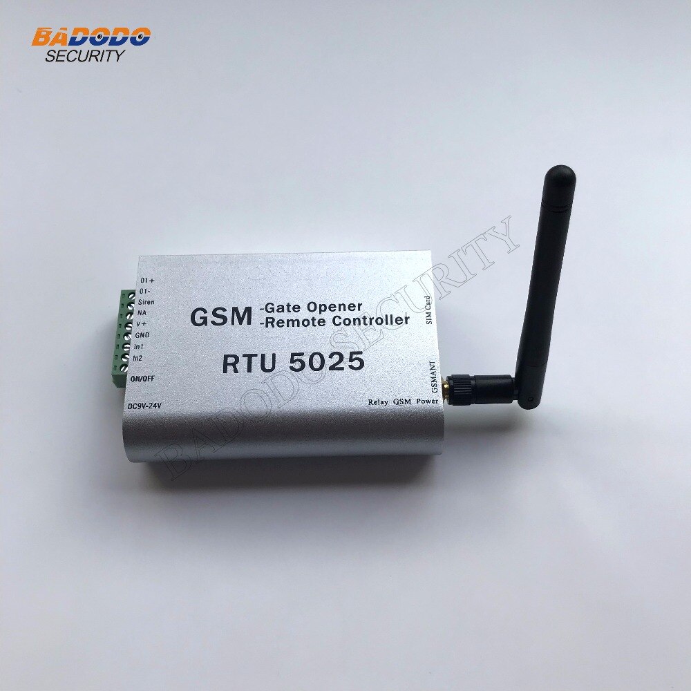 Rtu 5025 gsm portåpner med sms fjernkontrollsystem til adgangskontroll, enkelt sikkerhetsalarmsystem