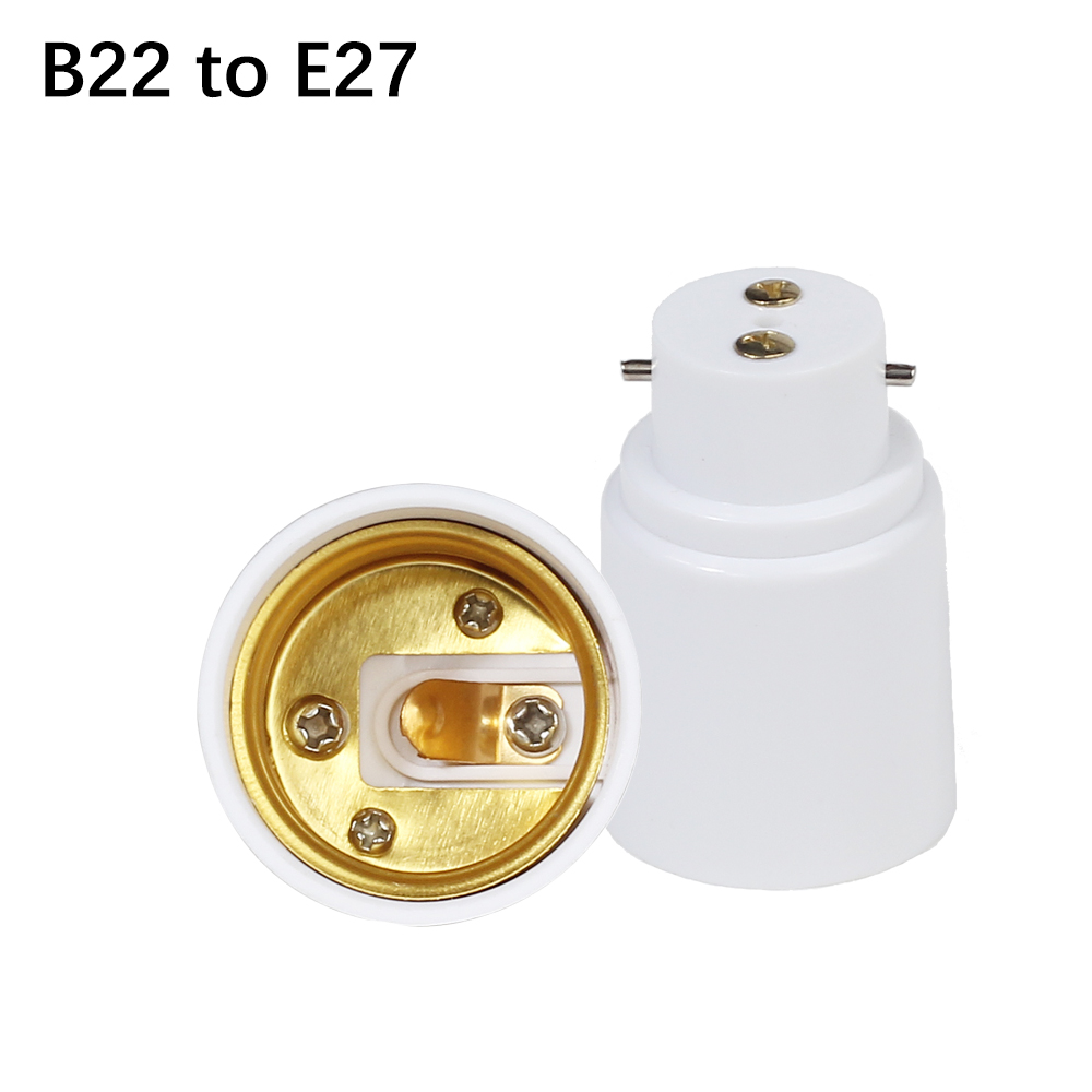 Tipo B22 a E14/E27/GU10 Convertidor de bombilla Enchufe de lámpara Base de bombilla Adaptador de luz LED