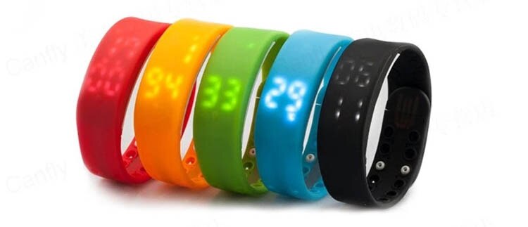 Blodtryksmåler se dette armbånd kan se datoen registrere sport søvnovervågning temperaturregistrering indbygget
