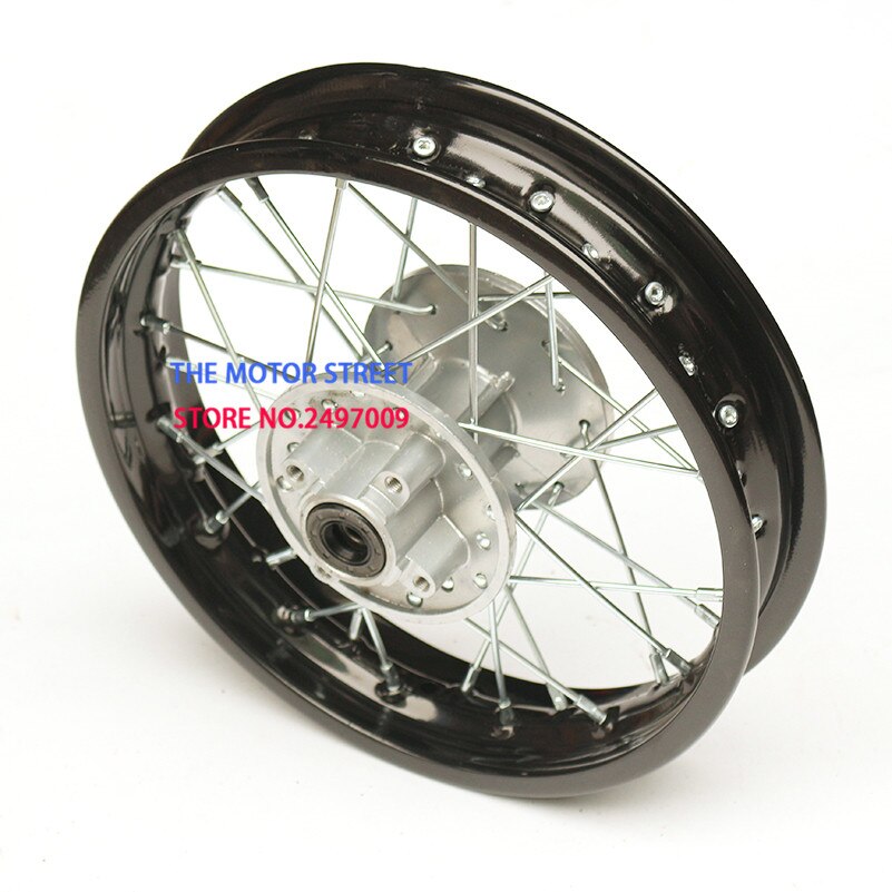 newest Dirt bike Rear Wheel 12mm Axle 1.85-18" Inch alloy Rim for KAYO BSE Apollo OEM PIT PRO IRBIS Pit Bike Spare Parts: black