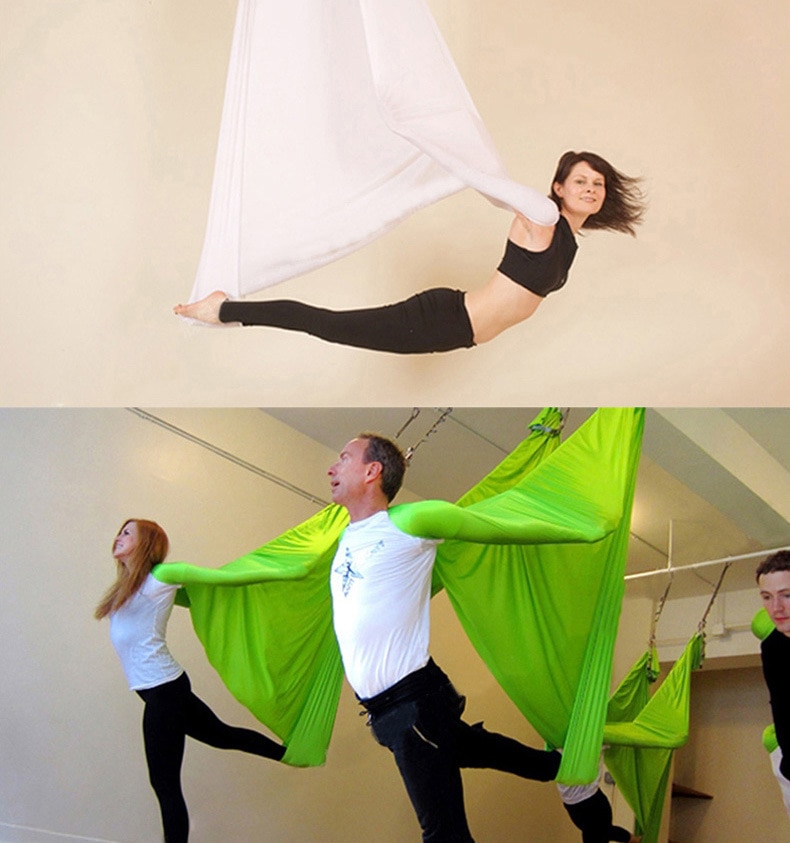 Yoga Flying Swing Anti-Gravity yoga hammock fabric Aerial Traction Device Yoga hammock Equipment for Pilates body shaping