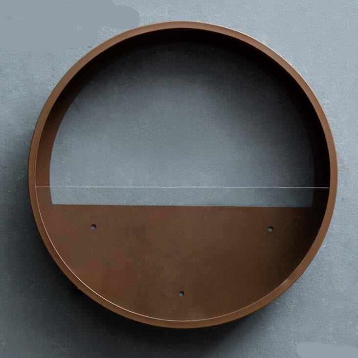 Nordisk jern + glas rund væghængende vase hjem balkon blomsterkurv stue dekoration farverig blomsterholder